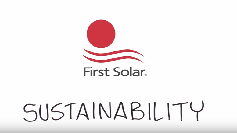 First Solar: A leader in sustainable energy|